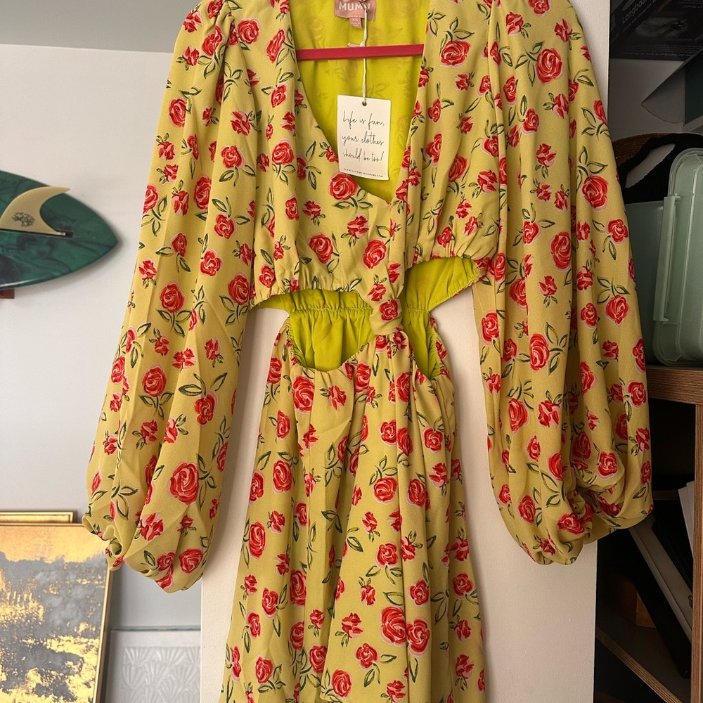 Show me your mumu green floral dress